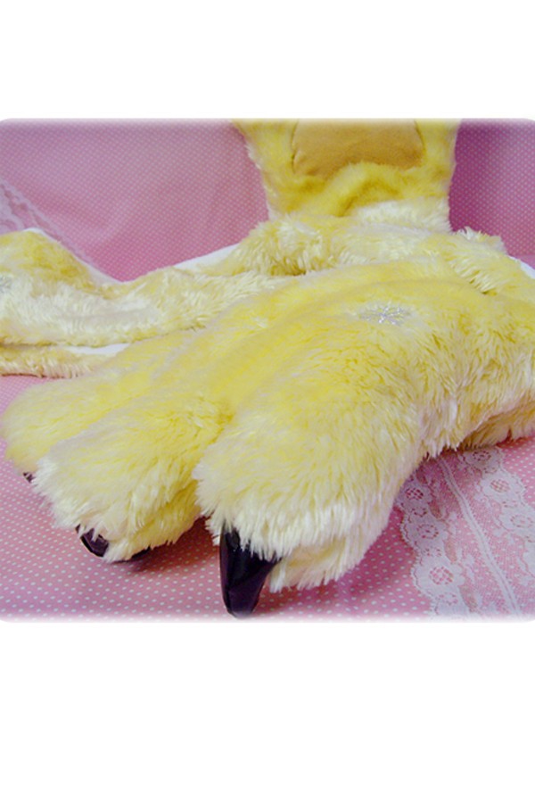 Accessories Cute Yellow Cat Claw Scarf&Gloves - Click Image to Close